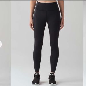 Lululemon Fast & Free 7/8 Tight II *Nulux 25" Black